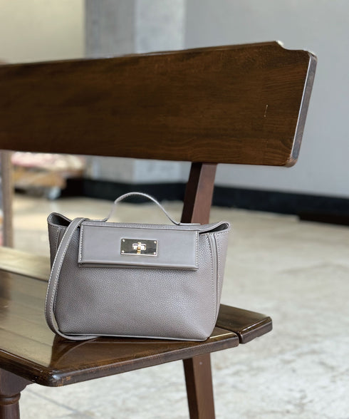 2WAYターンロックミニショルダーハンドバッグ 12-1174